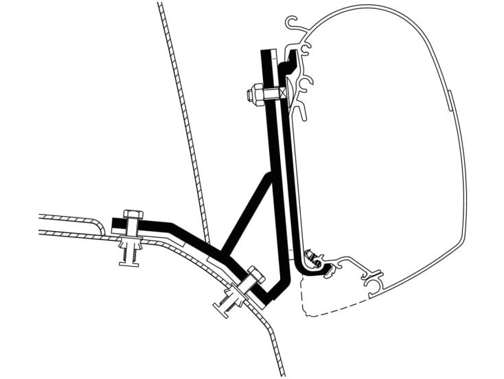 Thule adattatore Ducato H2 Lift Roof