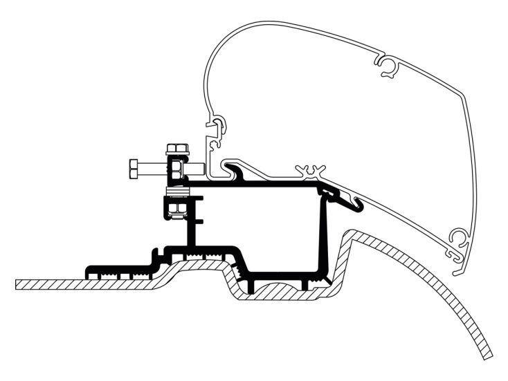 Thule adattatore supplementare Sprinter >2007 Crafter 2007 - 2016