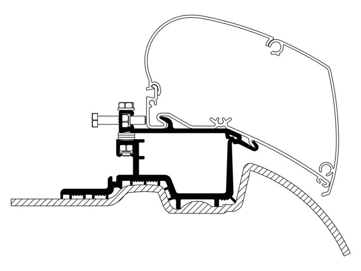 Thule adattatore Sprinter >2007 Crafter 2007 - 2016