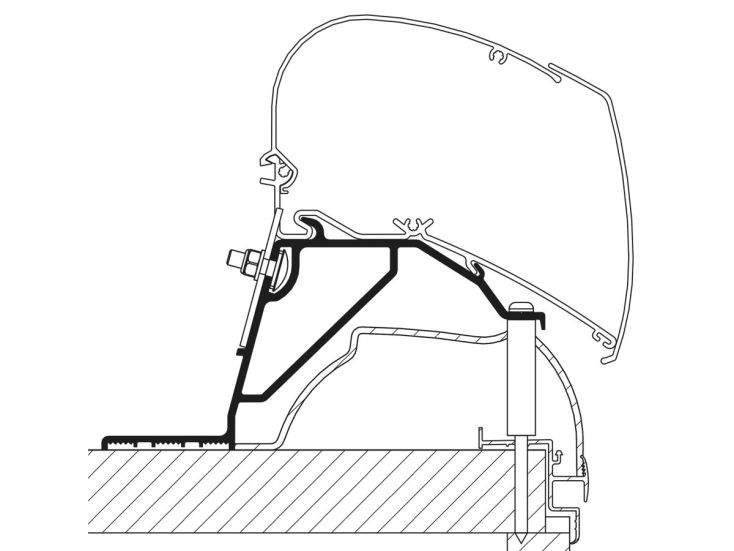 Thule Omnistor adattatore Hobby serie 6/9 dal 2014