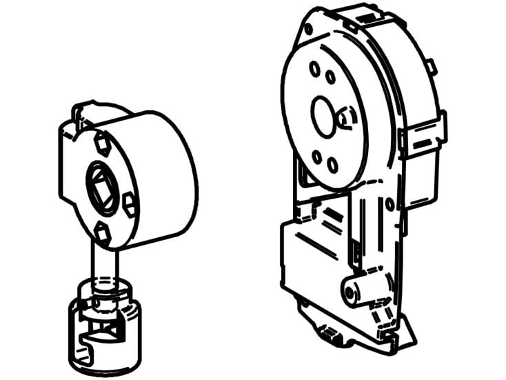 Thule Omnistor spalletta & meccanismo avvolgitelo sx 8000