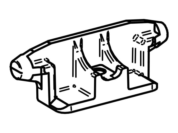 Thule Omnistor supporto centrale di bloccaggio gambe V2