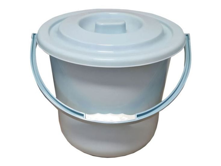 WC a secchio con coperchio - 10 l