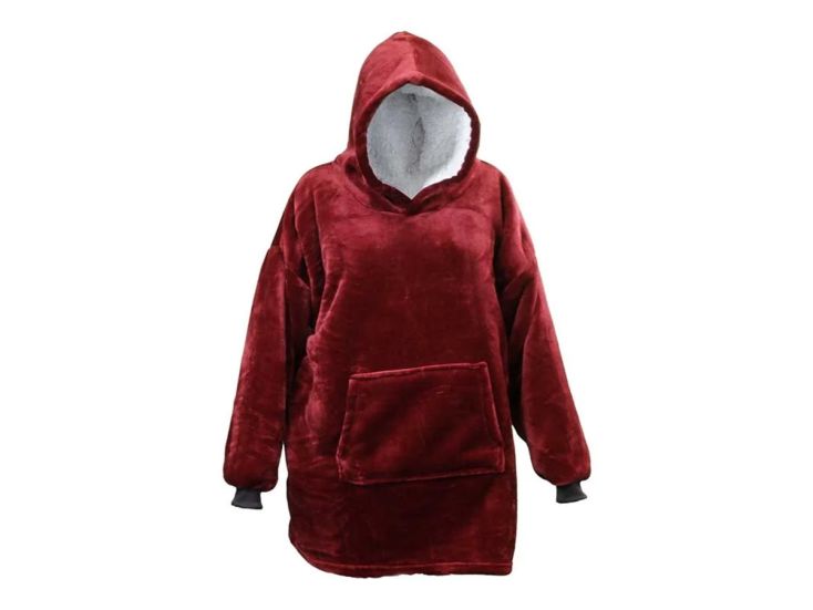 Unique Living pile oversize con cappuccio - Bloodstone