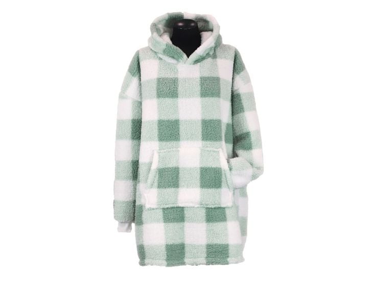 Unique Living pile oversize con cappuccio - Green