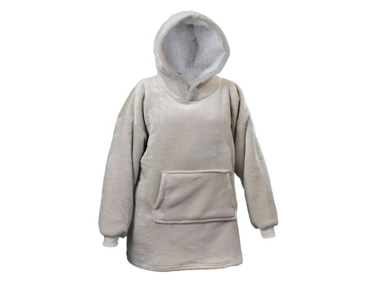 Unique Living pile oversize con cappuccio - Chateau Grey