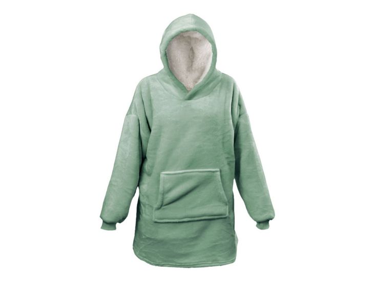 Unique Living pile oversize con cappuccio - Surf Blue