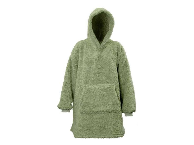 Unique Living pile oversize con cappuccio - Winter Green