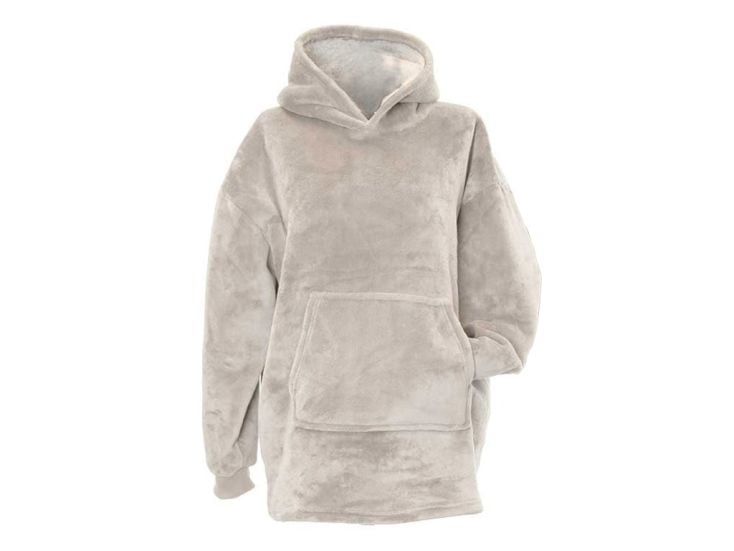 Unique Living Kids pile oversize con cappuccio - Grey