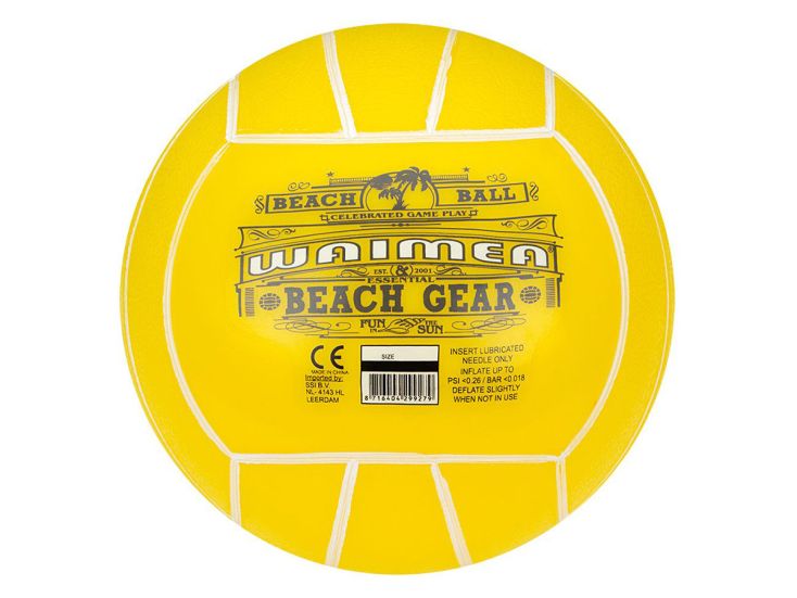 Waimea pallone da spiaggia in PVC 21 cm - Yellow