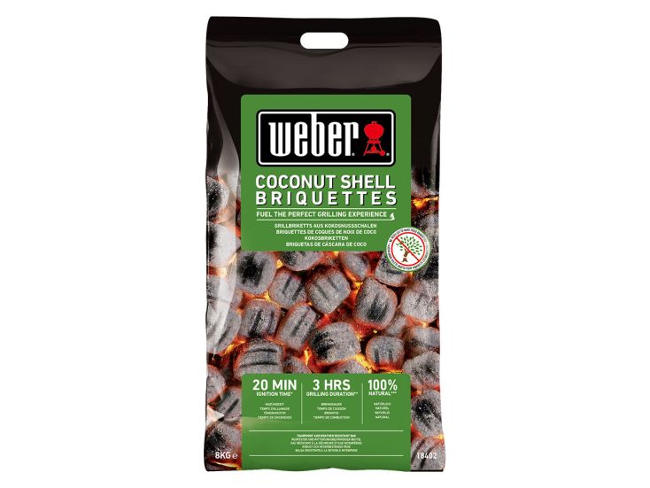 Weber bricchette di cocco 8 kg