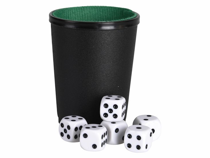 Yahtzee gioco con dadi