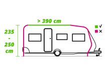Obelink Viera Space 390 300D Easy Air veranda per caravan thumbnail