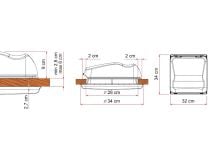 Fiamma Vent 28 F oblò tetto bianco thumbnail