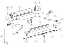 Thule Omnistor set tappi terminali tendalino a cassetta 5102 antracite thumbnail