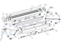 Thule Omnistor set tappi terminali profilo anteriore 6300 antracite thumbnail