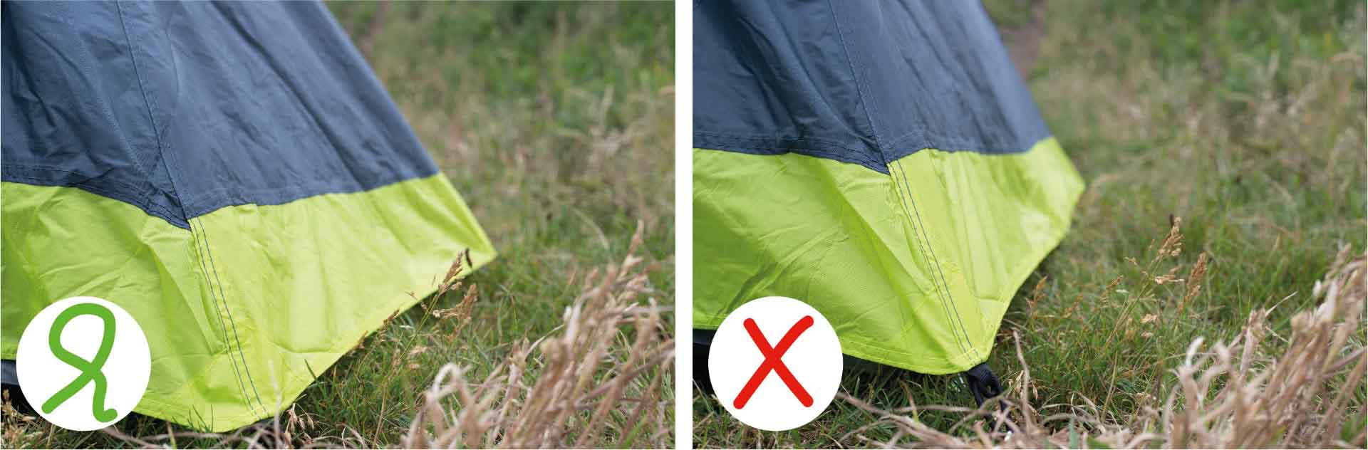 tensionare correttamente  la tenda da campeggio